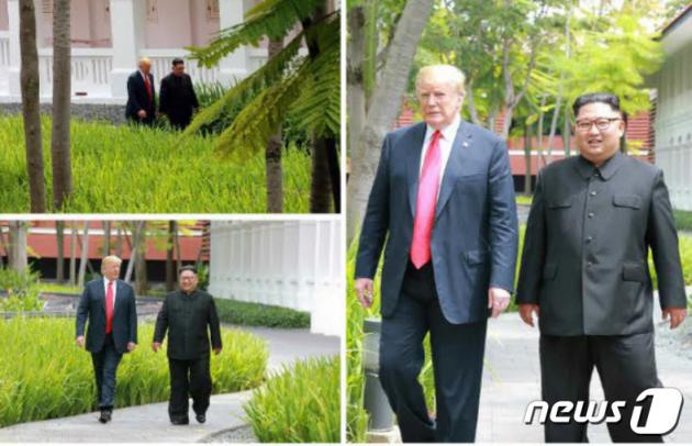 북한 노동신문이 온라인 슬롯 북한 국무위원장과 도널드 트럼프 미국 대통령이 지난 2018년 6월 12일(싱가포르 현지시간) 싱가포르 센토사 섬 카펠라 호텔에서 140여 분에 걸친 단독·확대정상회담과 정상회담 과정에 대해 보도한 사진. (노동신문) 2018.6.13/뉴스1 ⓒ News1 이승배 기자