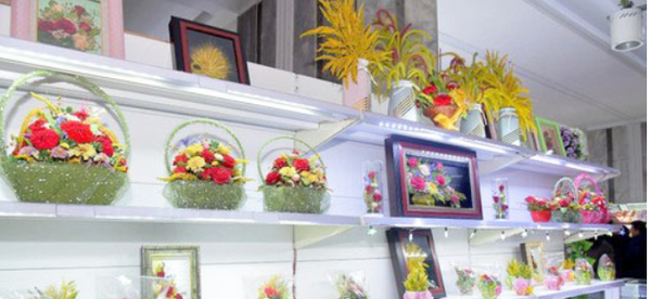 평양 말린꽃 판매점(사진=메아리)