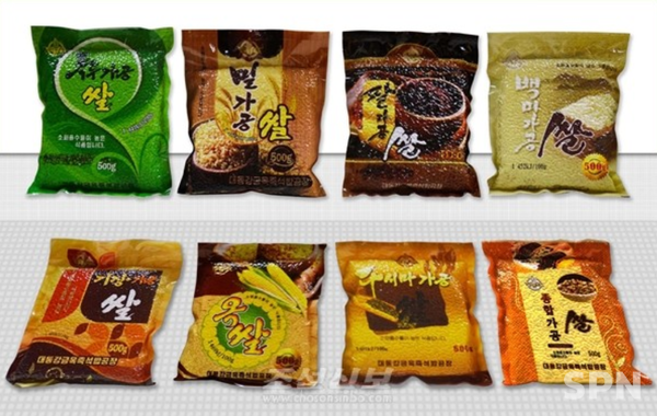 금옥가공쌀 제품들(사진=조선신보)