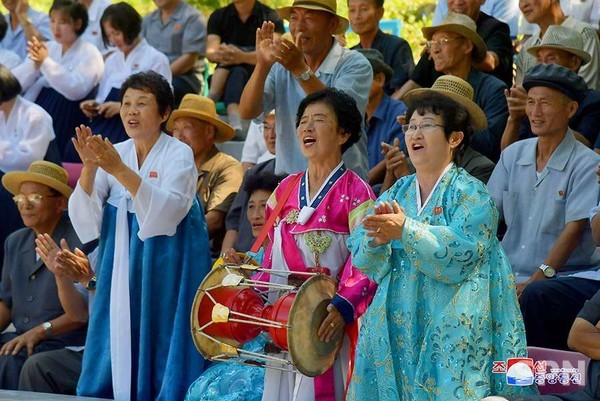 북한 제18차 대황소상 전국민족씨름경기 모습(사진=조선의 오늘)