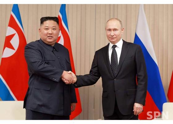 김정은 북한 총비서와 블라디미르 푸틴 러시아 대통령(사진=크렘린궁)