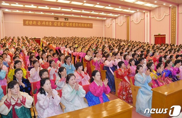 북한 인민군 창건 76돌 기념 바카라 토토원 덕성발표모임(사진=노동신문/뉴스1)