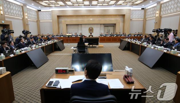 17일 충남 계룡대에서 국회 국방위원회의 육군본부에 대한 국정감사가 진행되고 있다. 2024.10.17/뉴스1 ⓒ News1 김기태 기자