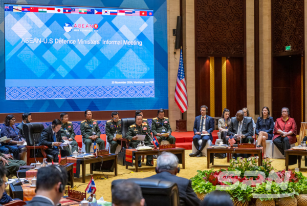 라오스 비엔티안에서 열린 동남아시아국가연합(ASEAN) 우리 카지노 회의(사진=미 국방부)