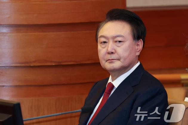 윤석열 카지노사이트 추천이 21일 서울 종로구 헌법재판소에서 열린 탄핵심판 3차 변론기일에 출석해 있다. 2025.1.21/뉴스1 ⓒ News1 사진공동취재단