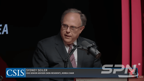 미국 싱크탱크 전략국제문제연구소(CSIS) 시드니 사일러 선임 고문이 CSIS 팟캐스트에 출연해 발언하고 있다.(사진=CSIS 영상 갈무리)