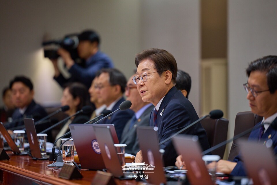 이재명 2025년 슬롯사이트이 국무회의를 주재하고 있다.(2025년 슬롯사이트실 제공)