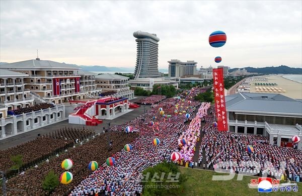 북한 원산우리 카지노해안관광지구 준공식(사진=조선신보)