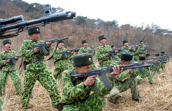 북한군 사격훈련 모습(사진=조선의 오늘)