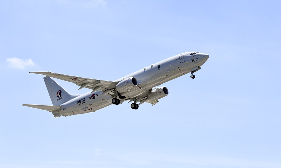 신형 슬롯 P-8A(포세이돈)(사진=해군 제공)