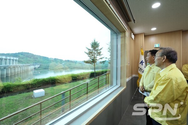 김남중 바카라 토토 차관이 임진강 수해 방지 관련 시설을 방문했다(사진=바카라 토토)