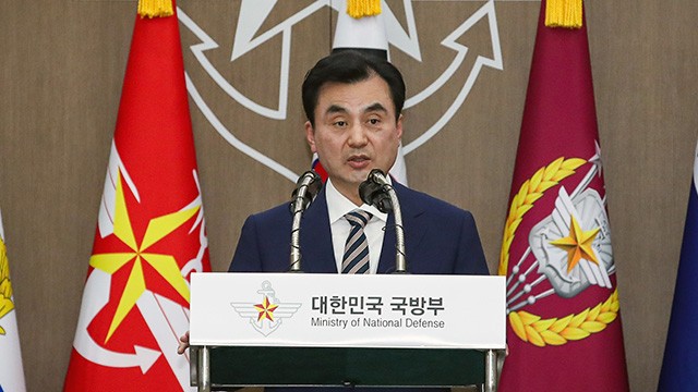 안규백 국방부 슬롯 머신 프로그램(사진=국방부 제공)