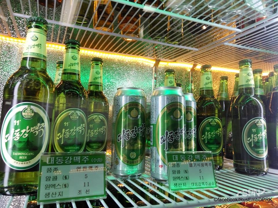 샌즈 카지노 사이트 대동강맥주 공장에서 생산된 맥주 제품들(사진=샌즈 카지노 사이트 주재 러시아대사관)