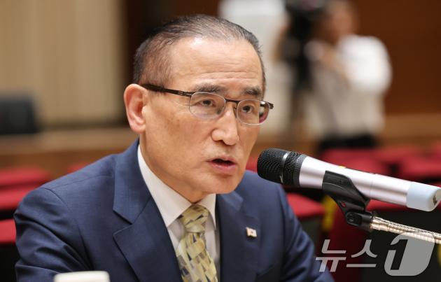 온라인 카지노 사이트 국가안보실장이 22일 서울 용산구 대통령실 청사에서 열린 기자간담회에서 발언하고 있다. 2025.8.22/뉴스1 ⓒ News1 허경 기자
