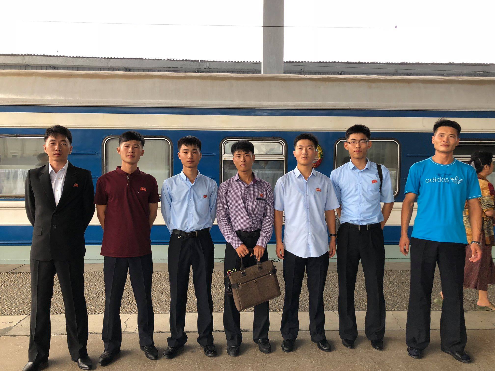 북한 유학생들이 러시아 하바롭스크 극동 국립대학교으로 출발하고 있다.(자료사진=북한 주재 러시아대사관)